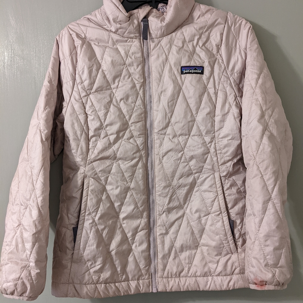 Patagonia child 10 jacket lavender pink